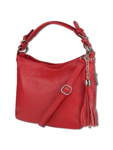 Наплечная сумка Toscanto Schultertasche, Shopper Leder rot ca. 30cm