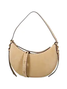 Сумка с отделкой прострочкой Tory Burch, бежевый