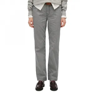 Брюки Superdry средней посадки в прямую полоску, серый