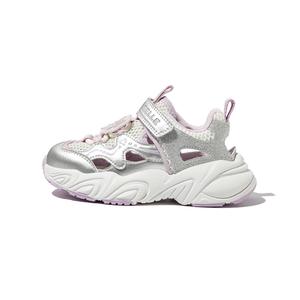 Детская повседневная обувь для дошкольников BELLE, серебряный/бежевый