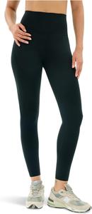 Женские облегающие леггинсы с высокой талией и карманами 7/8 Splits59, Black