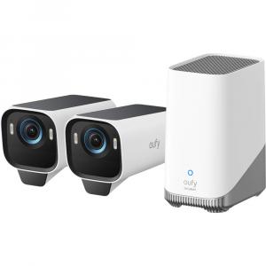 Беспроводной комплект из двух камер безопасности eufy Security eufyCam S3 Pro 4K UHD