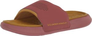 Детские сандалии Ansa Elevate Slide от Under Armour, (602) Red Fusion/Gilded Yellow/Gilded Yellow