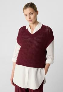 Джемпер comma casual identity RACCOURCI AVEC FENTE DANS LE DOS, Bordeaux