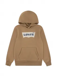 Худи с принтом логотипа Levi's Kids, коричневый