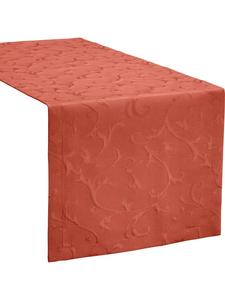 Erwin Müller Жаккардовая скатерть-дорожка из смесовой хлопковой ткани, цвет терра, Дюссельдорф