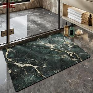 Dajiang Ковер 50x80 см для ванной/двери, впитывающий, быстросохнущий, нескользящий