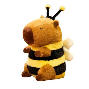 Плюшевая игрушка милая пчела капибара, высота 23см/33см MLING