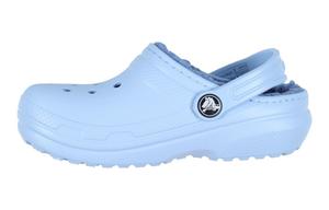 Детские тапочки Crocs Classic на подкладке для детей, Bluestone color
