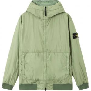Куртка с нашивкой и застежкой-молнией Stone Island, зеленый