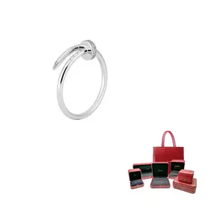 Cartier Кольцо из белого золота 585 пробы Unisex Silver