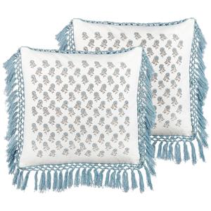 Декоративные подушки набор из 2-х штук Beliani, белый