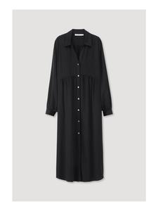 Длинное платье Hessnatur Midi Relaxed aus LENZING ECOVERO, черный