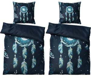 Комплект постельного белья SANILO Traumfänger ( 4 Set), 135x200x200 см, синий