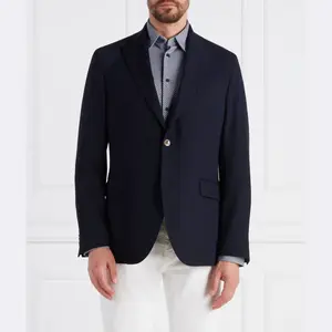 Элегантная куртка классического кроя Fogerty с добавлением шерсти Oscar Jacobson, синий