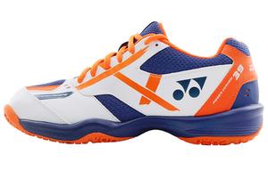 Кроссовки для бадминтона Series 39, унисекс, низкие, белые/оранжевые Yonex