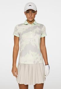 Поло J.LINDEBERG Sports TOUR TECH PRINT, Warp Ambrosia /Green