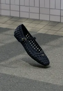 Балетки sabine class с ремешком на щиколотке Replay, Black