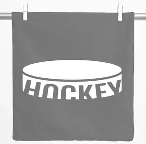 Декоративная наволочка Huuraa с хоккейной шайбой, подарочная, 40x40 см, стальной серый хлопок, украшение для хоккея Hellweg Druckerei