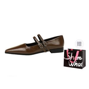 Повседневные туфли 2,5 см женские BIGTREE, Dark Brown+Shopping Bag