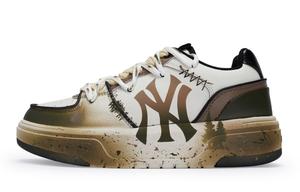 Скейтбордические кеды Chunky Liner унисекс с низким верхом, белый/коричневый Mlb