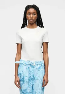 Футболка с принтом эмблемы Versace Jeans Couture, White/Gold-Coloured