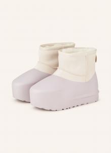 Сапоги UGG Classic PUmped, белый / лиловый