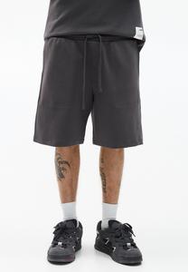 Шорты INTERLOCK JOGGER PULL&BEAR, темно-серый