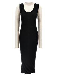 Многослойное платье Marni, черный