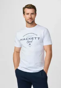 Футболка с принтом школьной игры Hackett London, Optic White