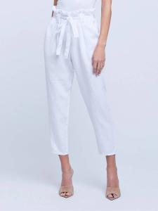 Брюки Heather Paperbag в цвете Blanc L'Agence