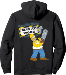 Худи с графическим изображением Гомера из «Симпсонов» The Simpsons, черный