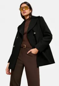 Короткое двубортное пальто средней длины, прямого кроя. Friends Like These, Black