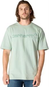 Carhartt мужская футболка с коротким рукавом и большим логотипом, Seabrook