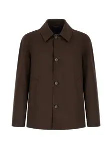 Рубашка-куртка на пуговицах Herno, коричневый