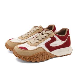 FOXER Нескользящие износостойкие низкие повседневные туфли женские Ancora красные