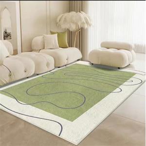 Saint Valentine Ковер 100х160 см для гостиной в стиле wabi-sabi, светлый, из велюра