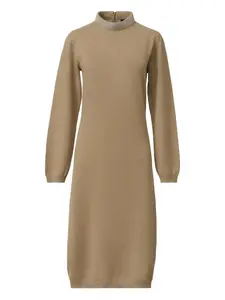 Платье с высоким воротником и длинными рукавами Fabiana Filippi, нейтральный