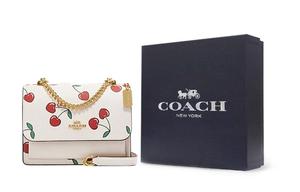 COACH Кожаная сумка через плечо маленькая женская белая