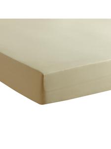Traumschlaf Детская простыня на резинке из тонкого трикотажа, бежевого цвета