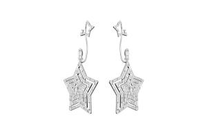 Родированные серьги Women's Swarovski, серебро