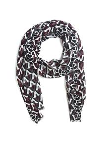 Шарф Финдус с пришитыми краями Collezione alessandro, красный