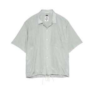 Рубашка nanamica Open Collar Short-Sleeve Shirt 'Coral Green', зеленый