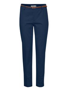 Oxmo Брюки с зауженным низом и складками в синем цвете