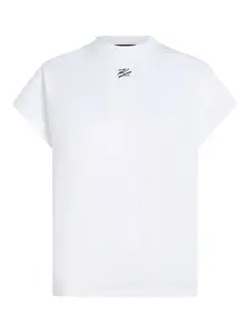 Футболка с вышивкой Autograph KARL LAGERFELD, белый