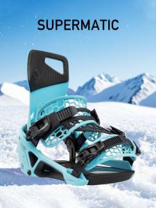 Nidecker Крепление для сноуборда SUPERMATIC Carbon Fiber быстросъемное модель 2526, модель 2425 - прозрачный водяной