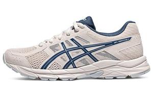 Кроссовки для бега Gel-Contend 4 женские с низким верхом бежевый/синий Asics
