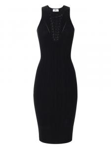 Вязаное платье Elisabetta Franchi, черный