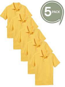 Школьная форма Galaxy by Harvic для мальчиков, комплект из 5 поло Galaxy By Harvic, желтый