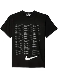Футболка с принтом из коллаборации с Nike Black Comme Des Garçons, черный